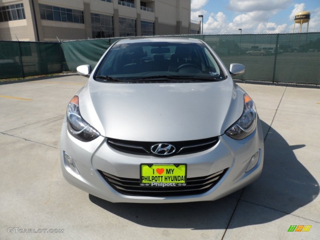 2012 Elantra Limited - Shimmering Silver / Gray photo #8