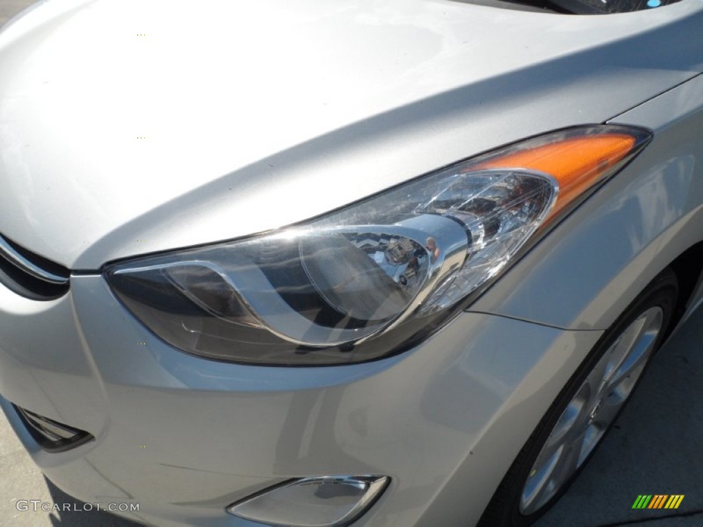 2012 Elantra Limited - Shimmering Silver / Gray photo #9