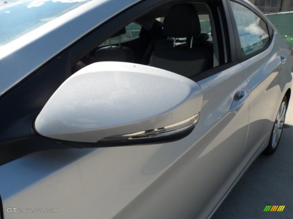 2012 Elantra Limited - Shimmering Silver / Gray photo #12