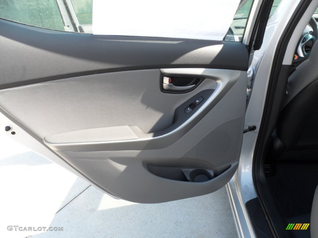 2012 Elantra Limited - Shimmering Silver / Gray photo #20