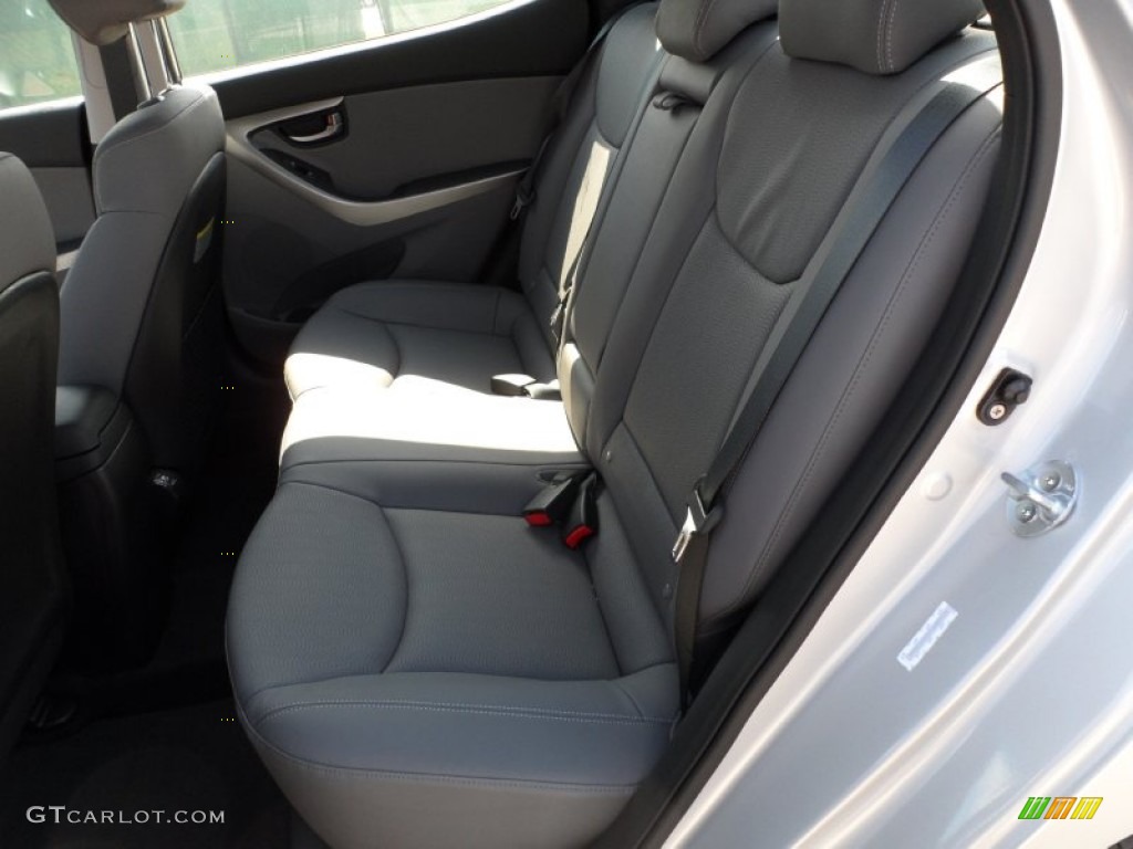 2012 Elantra Limited - Shimmering Silver / Gray photo #21