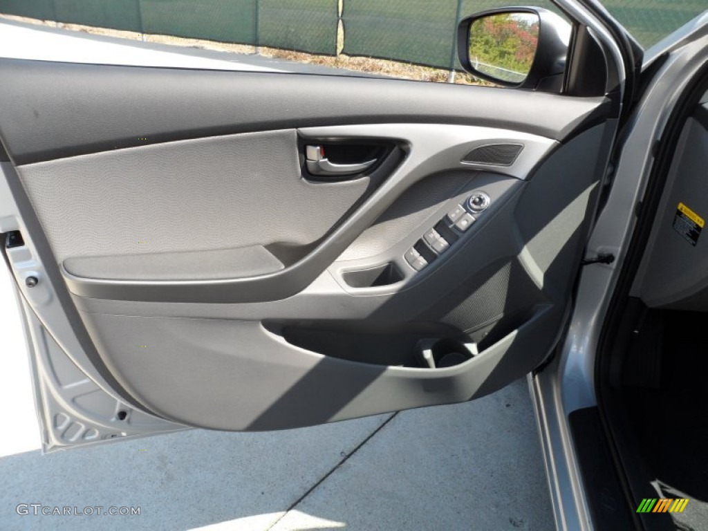 2012 Hyundai Elantra Limited Gray Door Panel Photo #55708409