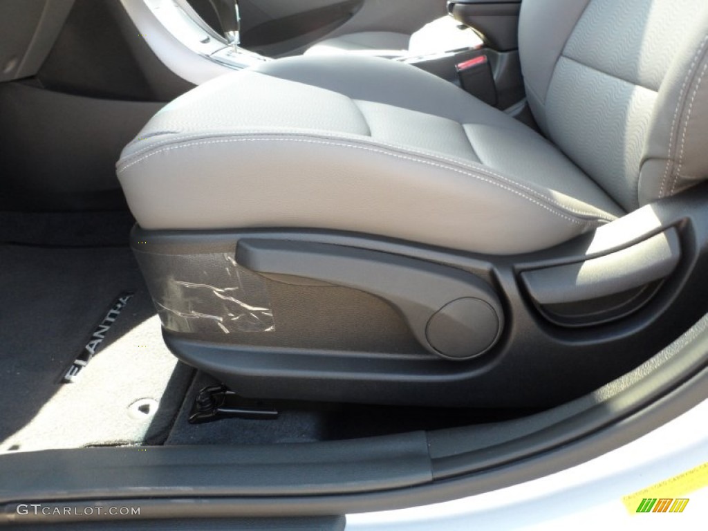 2012 Elantra Limited - Shimmering Silver / Gray photo #25
