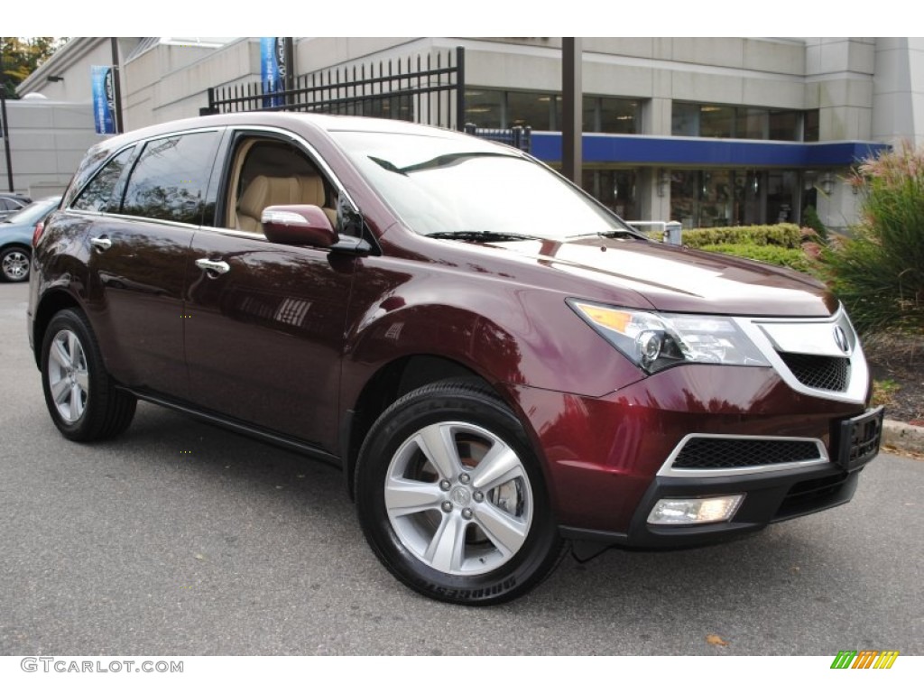 2010 MDX  - Dark Cherry Pearl / Parchment photo #1