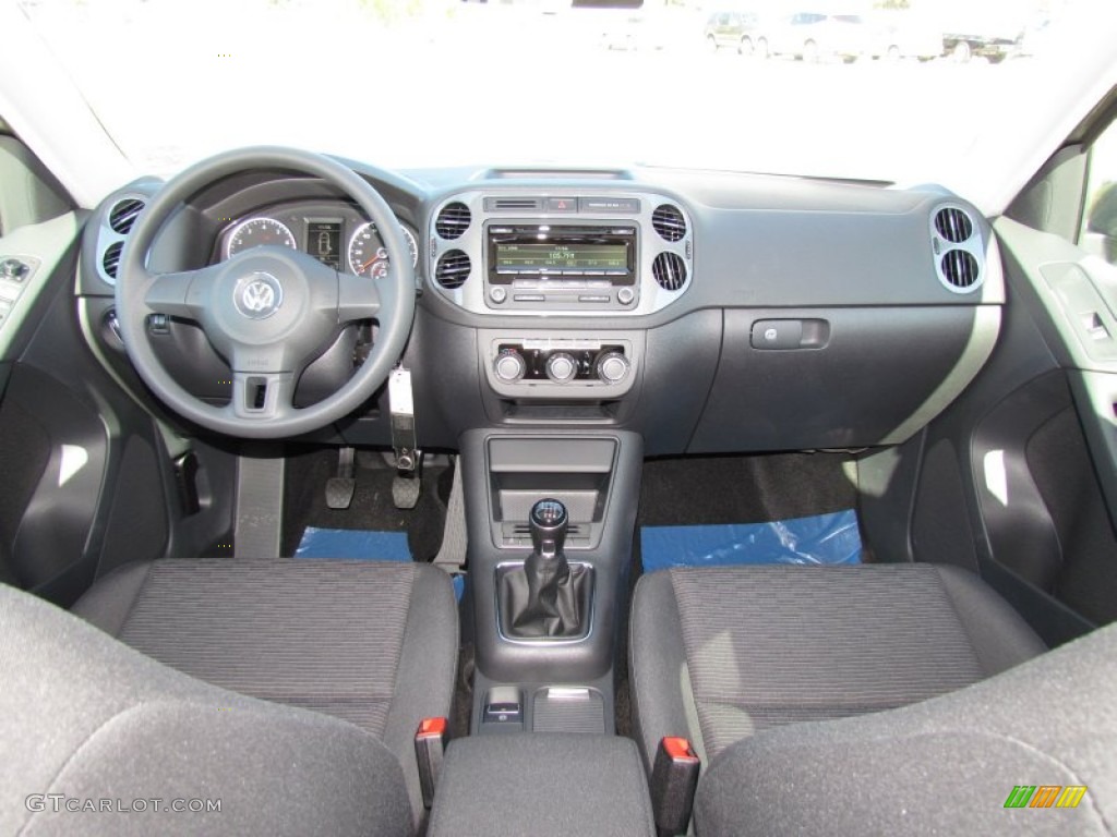 2012 Volkswagen Tiguan S Black Dashboard Photo #55711204