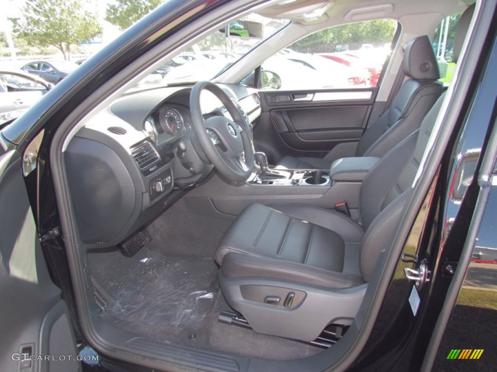 Black Anthracite Interior 2012 Volkswagen Touareg TDI Sport 4XMotion Photo #55711237