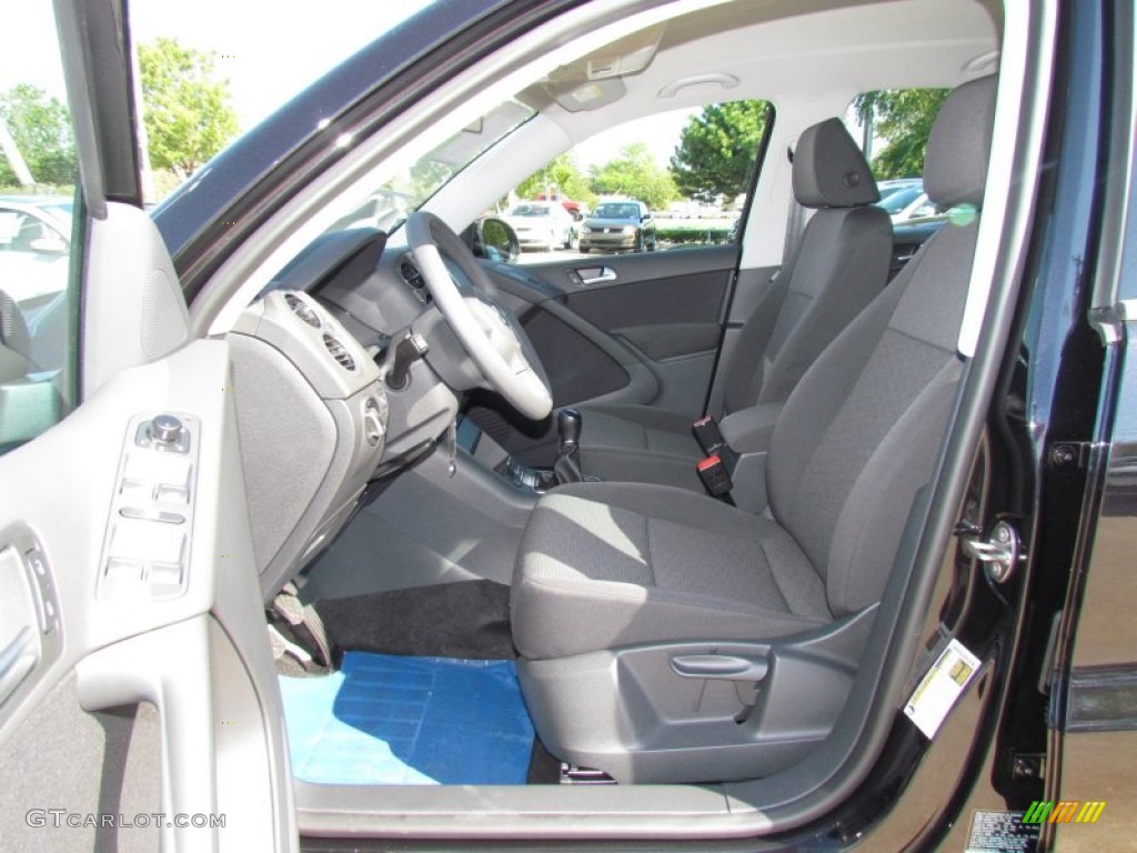 2012 Tiguan S - Deep Black Metallic / Black photo #3