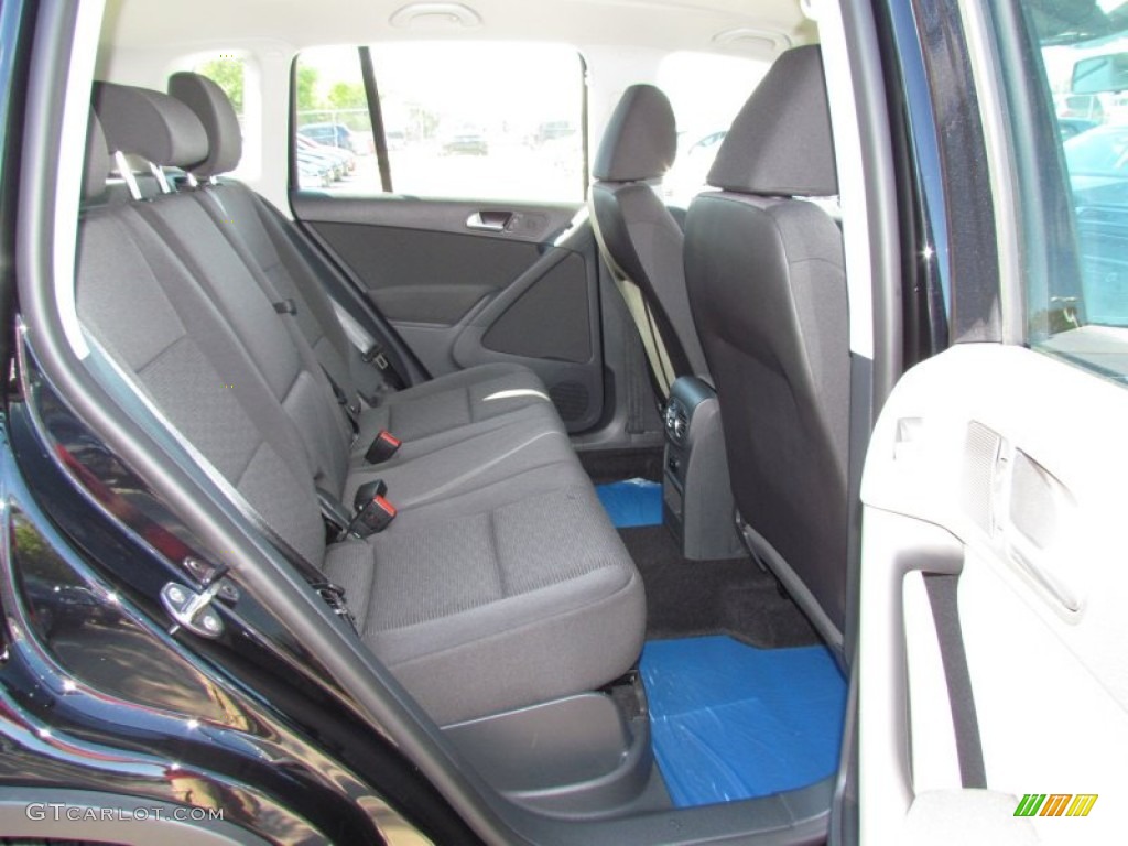 2012 Tiguan S - Deep Black Metallic / Black photo #4