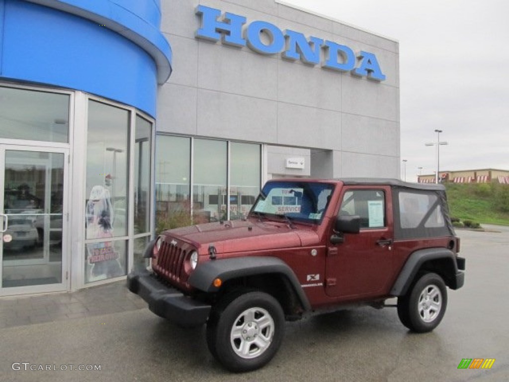 2009 Wrangler X 4x4 - Red Rock Crystal Pearl Coat / Dark Slate Gray/Medium Slate Gray photo #1