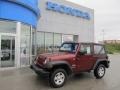 2009 Red Rock Crystal Pearl Coat Jeep Wrangler X 4x4  photo #1