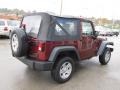 2009 Red Rock Crystal Pearl Coat Jeep Wrangler X 4x4  photo #8