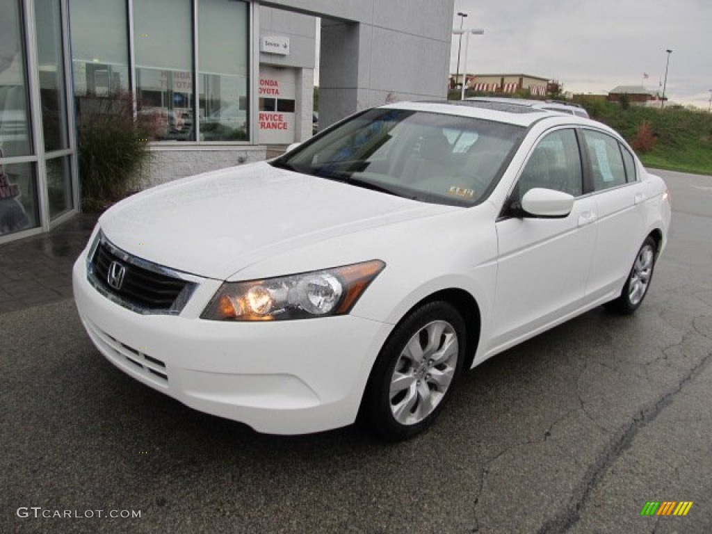2008 Accord EX-L Sedan - Taffeta White / Ivory photo #2