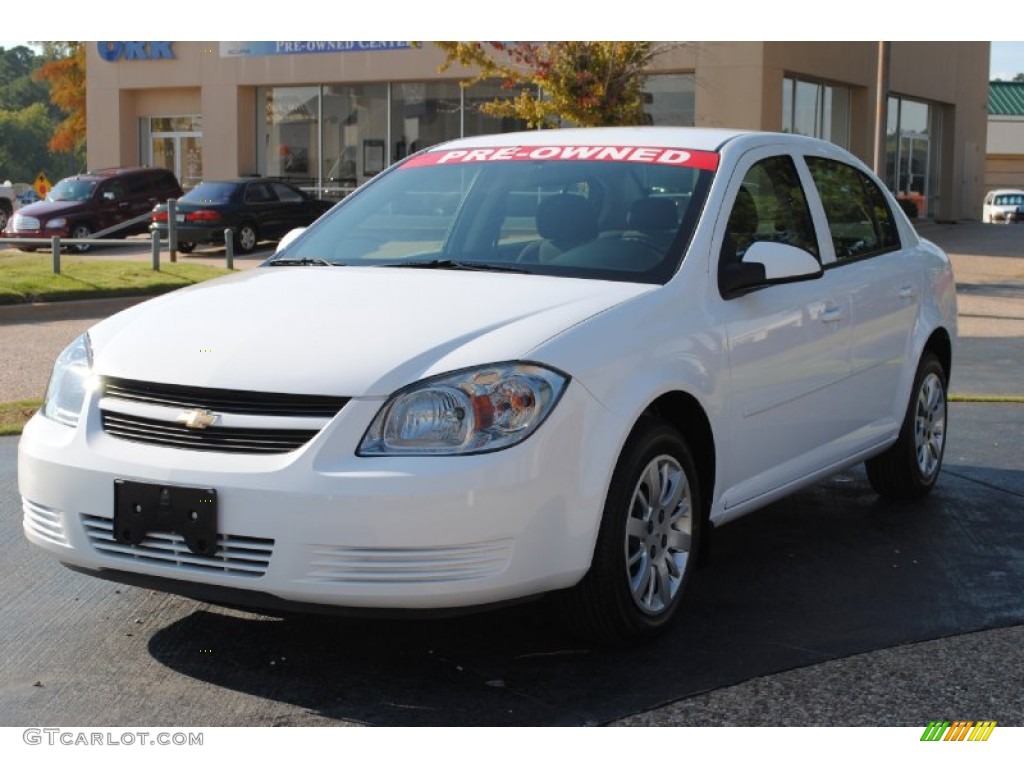 2010 Cobalt LT Sedan - Summit White / Gray photo #1