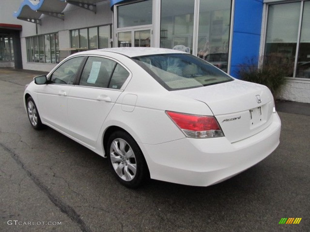 2008 Accord EX-L Sedan - Taffeta White / Ivory photo #5