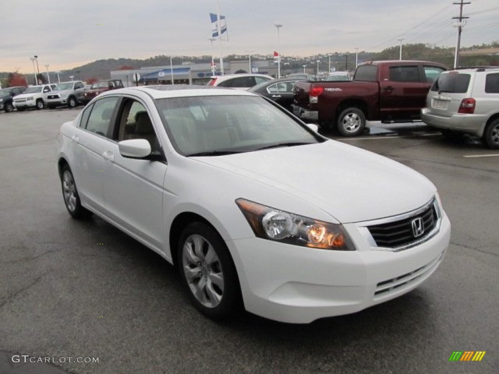 2008 Accord EX-L Sedan - Taffeta White / Ivory photo #9