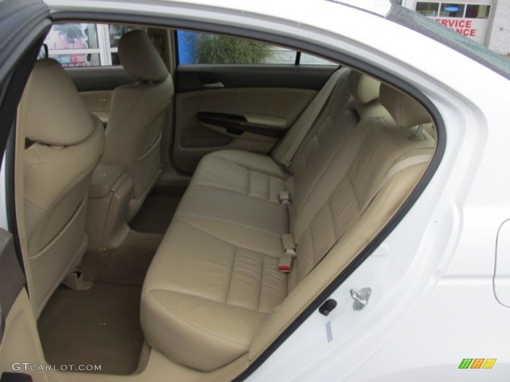2008 Accord EX-L Sedan - Taffeta White / Ivory photo #11