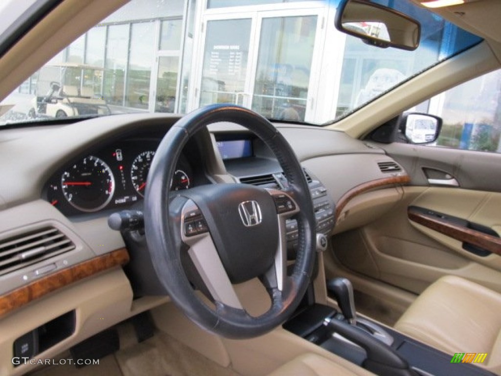 2008 Accord EX-L Sedan - Taffeta White / Ivory photo #13