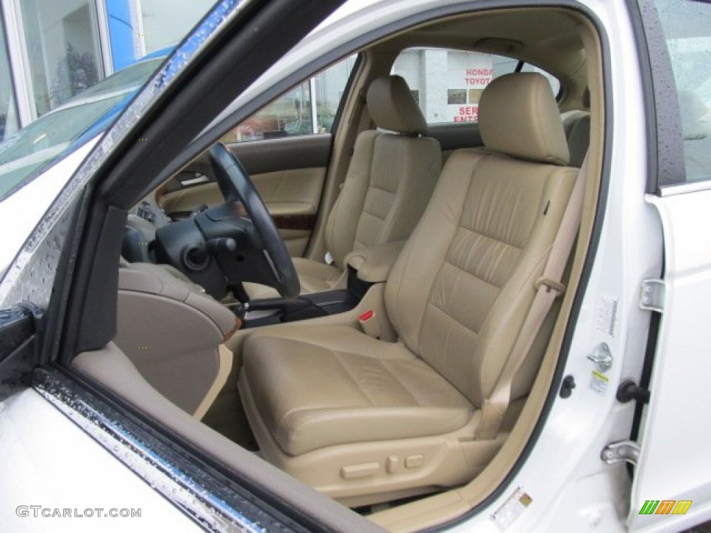 2008 Accord EX-L Sedan - Taffeta White / Ivory photo #14