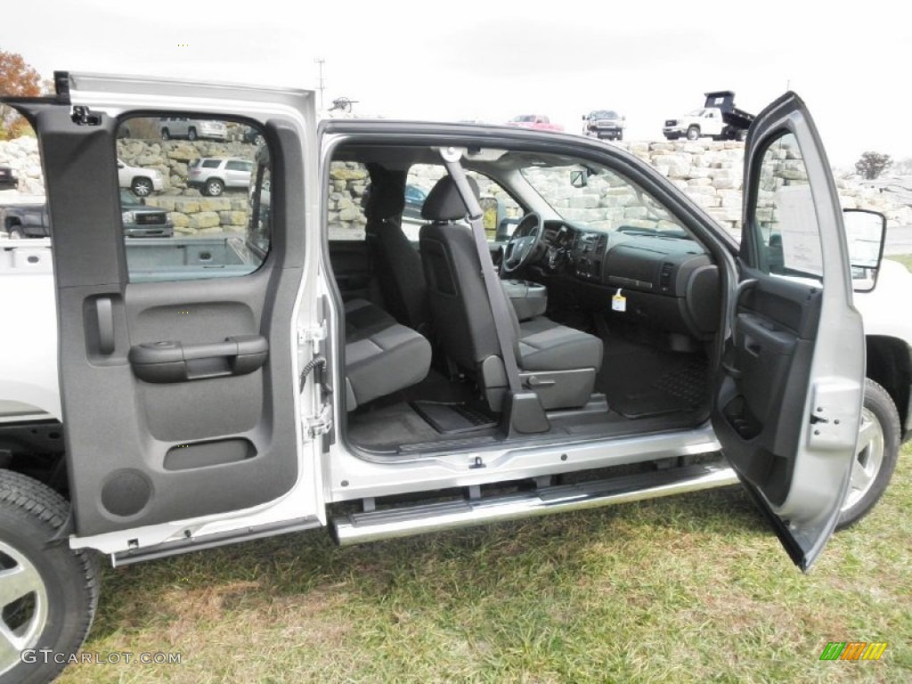 Ebony Interior 2012 GMC Sierra 2500HD SLE Extended Cab 4x4 Photo #55714027