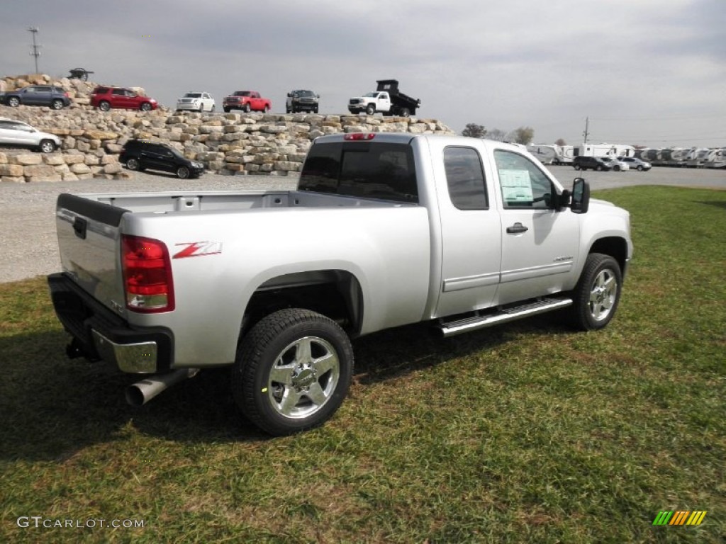 2012 Sierra 2500HD SLE Extended Cab 4x4 - Quicksilver Metallic / Ebony photo #23