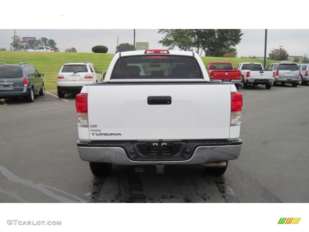 2010 Tundra CrewMax - Super White / Graphite Gray photo #4