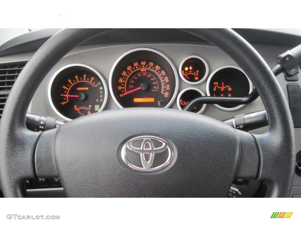 2010 Tundra CrewMax - Super White / Graphite Gray photo #22