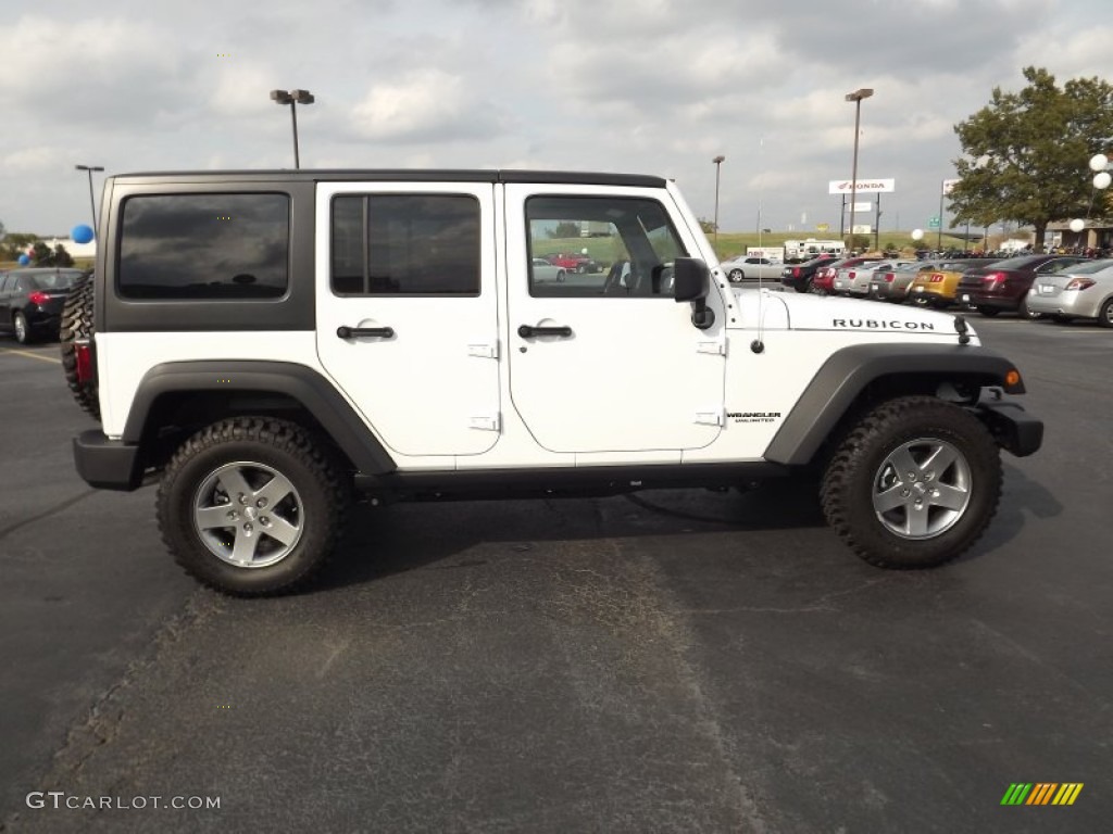 Bright White 2011 Jeep Wrangler Unlimited Rubicon 4x4 Exterior Photo #55717453