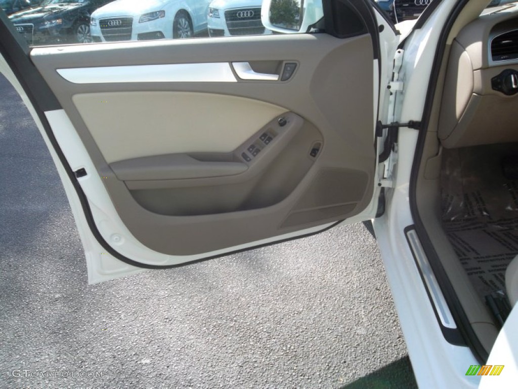 2010 Audi A4 2.0T Sedan Beige Door Panel Photo #55718092