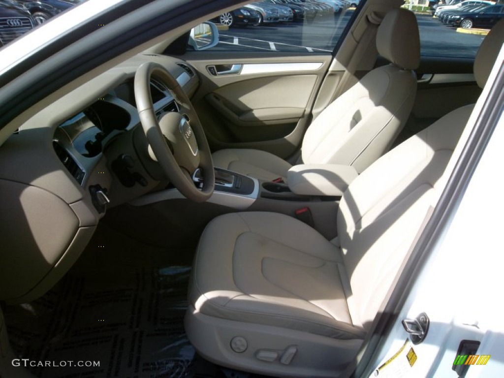 Beige Interior 2010 Audi A4 2.0T Sedan Photo #55718101