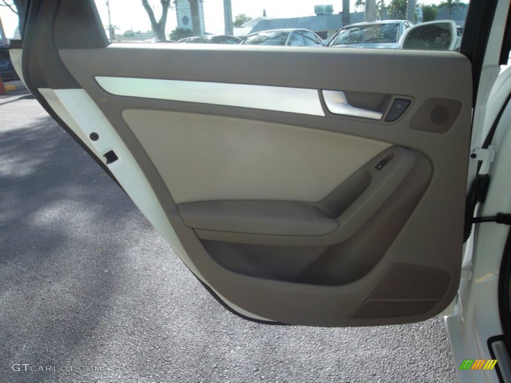 2010 Audi A4 2.0T Sedan Beige Door Panel Photo #55718110