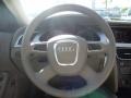 Beige 2010 Audi A4 2.0T Sedan Steering Wheel