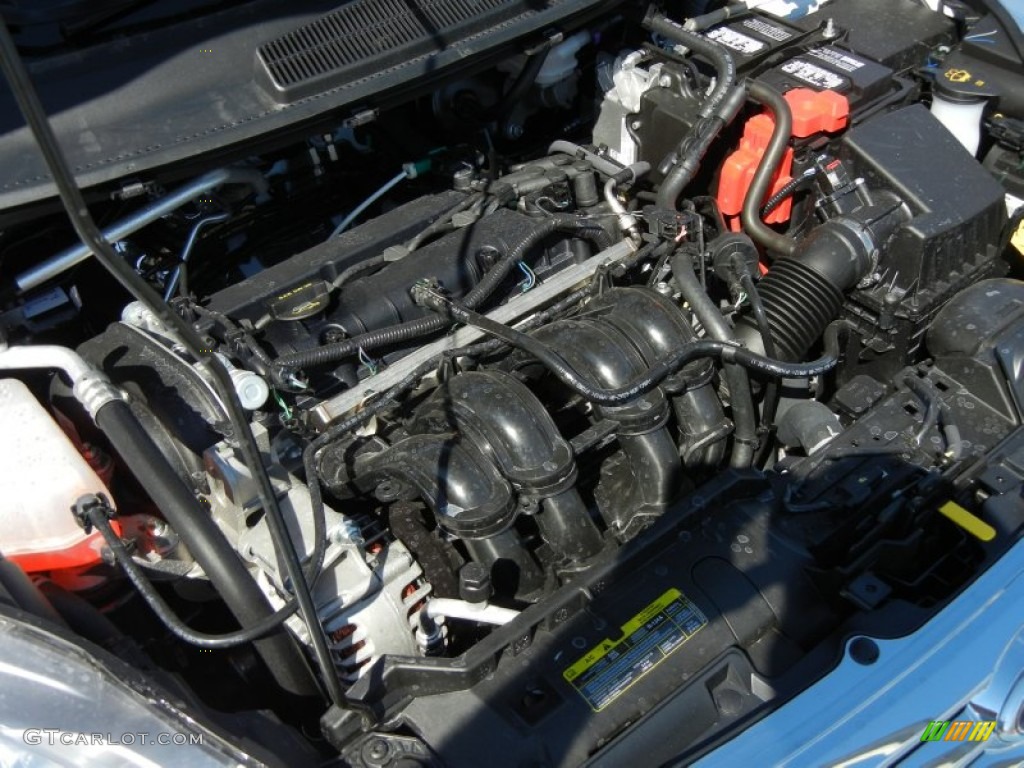 2012 Ford Fiesta SE Sedan 1.6 Liter DOHC 16-Valve Ti-VCT Duratec 4 Cylinder Engine Photo #55718644