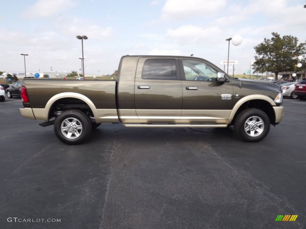 Sagebrush Pearl 2012 Dodge Ram 2500 HD Laramie Longhorn Mega Cab 4x4 Exterior Photo #55718672