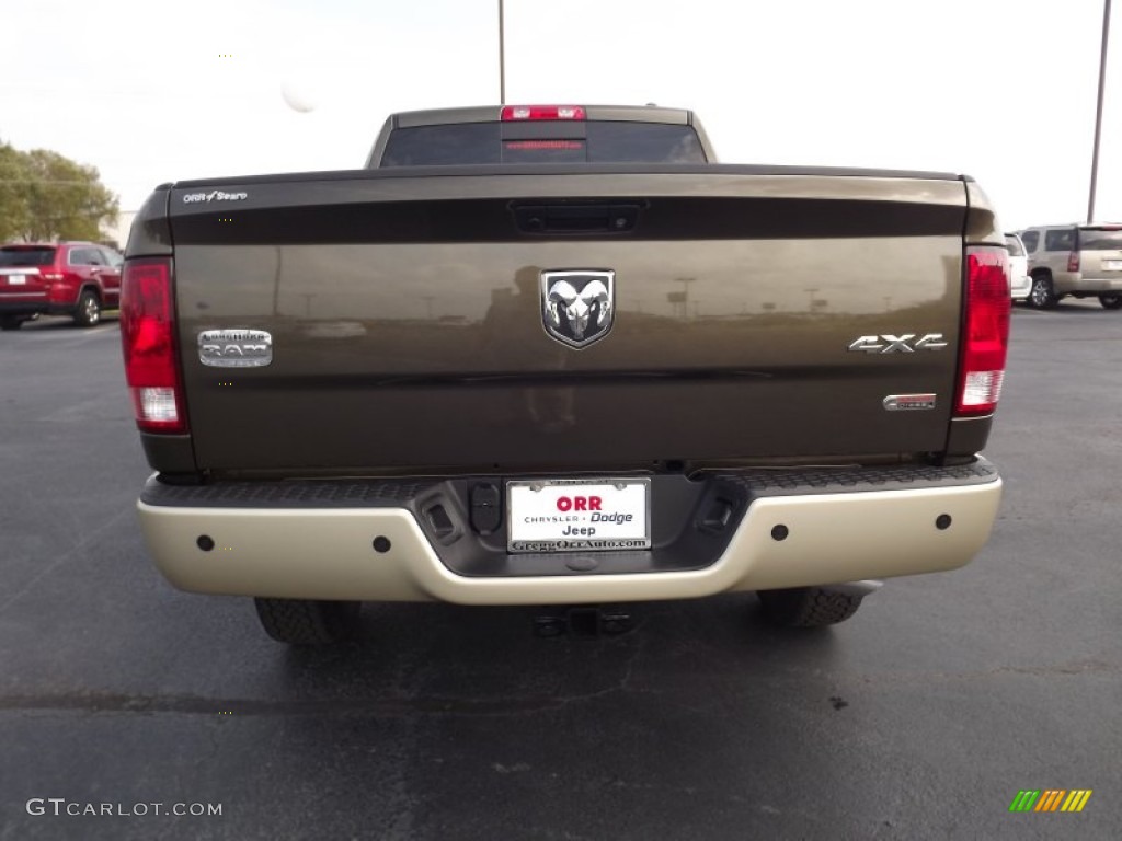 2012 Ram 2500 HD Laramie Longhorn Mega Cab 4x4 - Sagebrush Pearl / Light Pebble Beige/Bark Brown photo #6