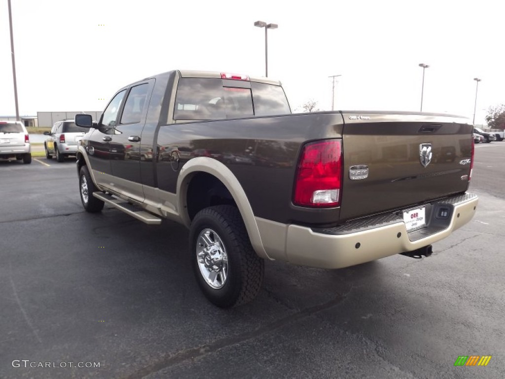 2012 Ram 2500 HD Laramie Longhorn Mega Cab 4x4 - Sagebrush Pearl / Light Pebble Beige/Bark Brown photo #7