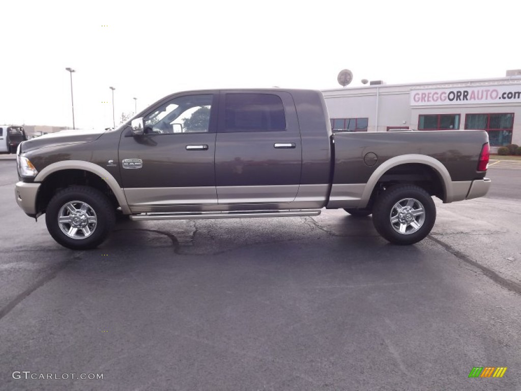 2012 Ram 2500 HD Laramie Longhorn Mega Cab 4x4 - Sagebrush Pearl / Light Pebble Beige/Bark Brown photo #8