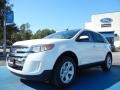2012 White Platinum Metallic Tri-Coat Ford Edge SEL  photo #1