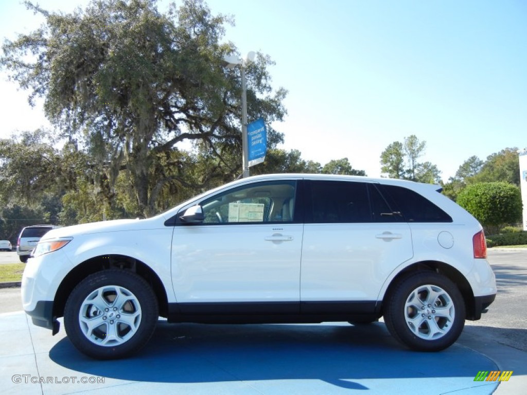 2012 Edge SEL - White Platinum Metallic Tri-Coat / Medium Light Stone photo #2