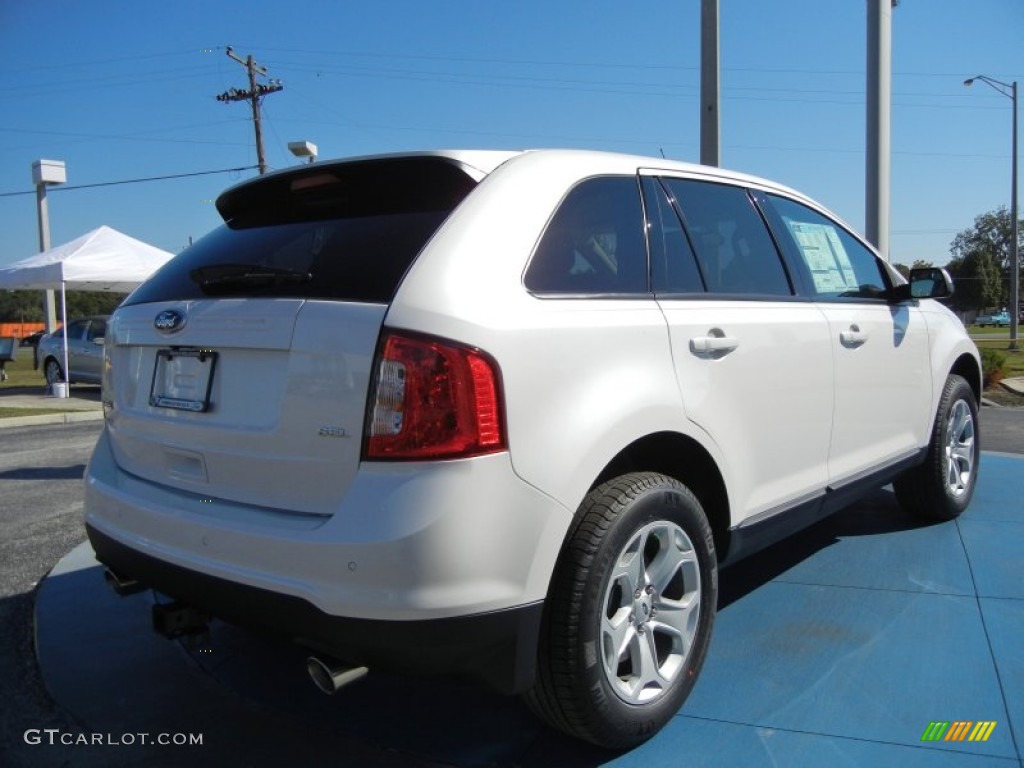 2012 Edge SEL - White Platinum Metallic Tri-Coat / Medium Light Stone photo #3