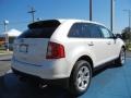 2012 White Platinum Metallic Tri-Coat Ford Edge SEL  photo #3