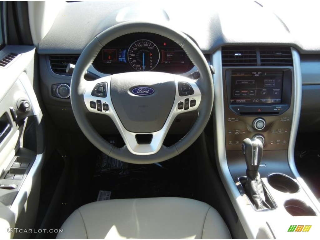 2012 Edge SEL - White Platinum Metallic Tri-Coat / Medium Light Stone photo #7