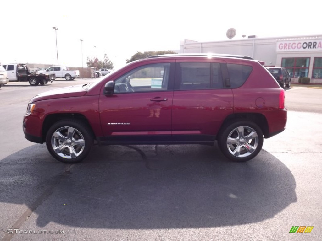 2011 Compass 2.4 Limited - Deep Cherry Red Crystal Pearl / Dark Slate Gray/Light Pebble Beige photo #8