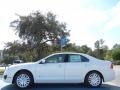 2012 White Platinum Tri-Coat Ford Fusion Hybrid  photo #2