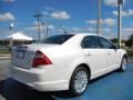 2012 White Platinum Tri-Coat Ford Fusion Hybrid  photo #3