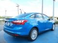 2012 Blue Candy Metallic Ford Focus SEL Sedan  photo #3