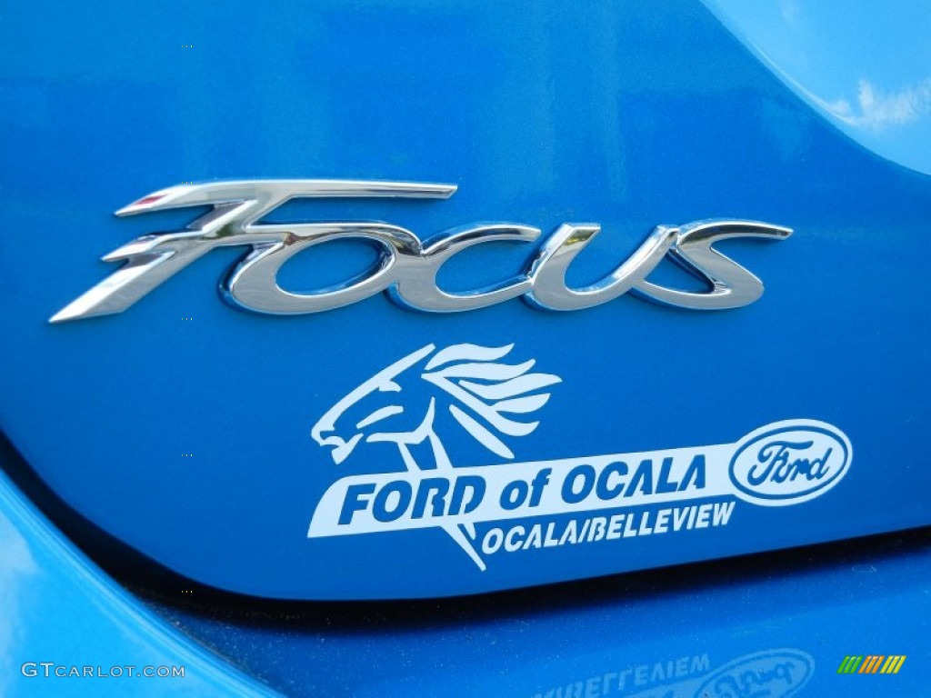 2012 Focus SEL Sedan - Blue Candy Metallic / Charcoal Black photo #4