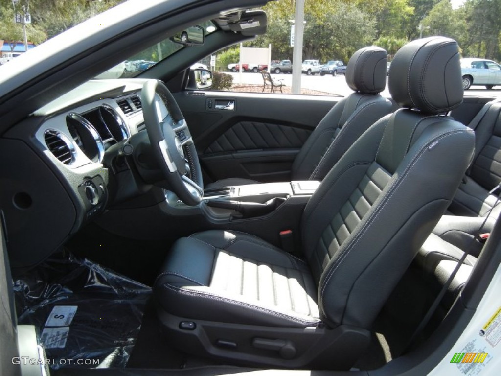 Charcoal Black Interior 2012 Ford Mustang GT Premium Convertible Photo #55719949