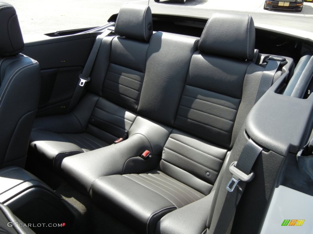 Charcoal Black Interior 2012 Ford Mustang GT Premium Convertible Photo #55719959