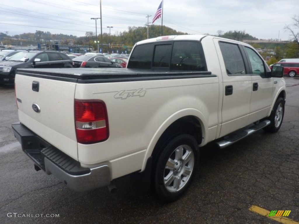 White Sand Tri-Coat 2007 Ford F150 Lariat SuperCrew 4x4 Exterior Photo #55721155