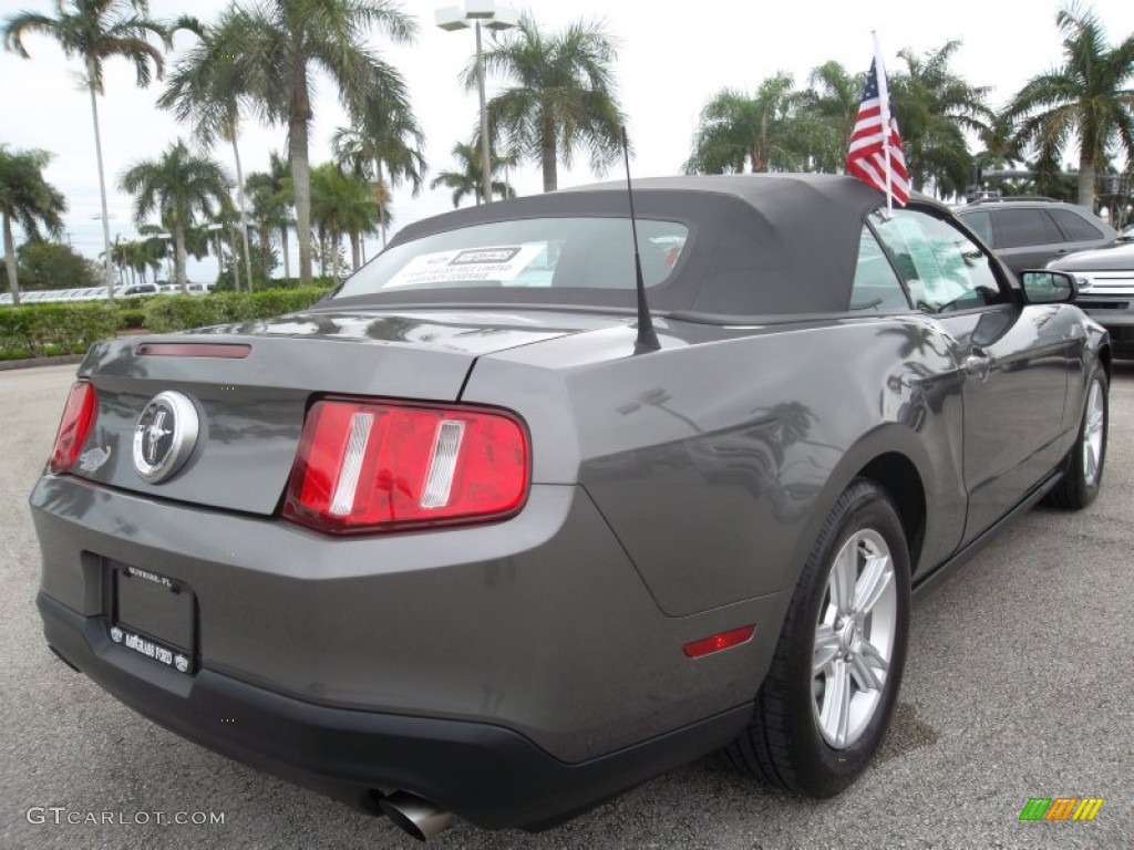 2011 Mustang V6 Premium Convertible - Sterling Gray Metallic / Charcoal Black photo #6